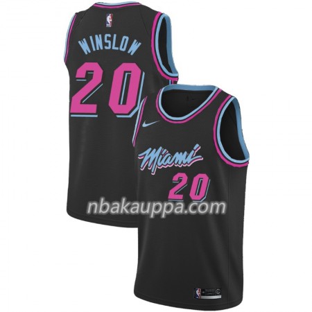 Miami Heat Justise Winslow 20 2018-19 Nike City Edition Musta Pelipaidat Swingman - Miesten